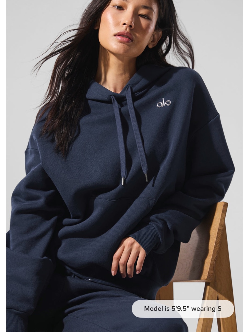 ALO Accolade Hoodie | Navy (Size: L)